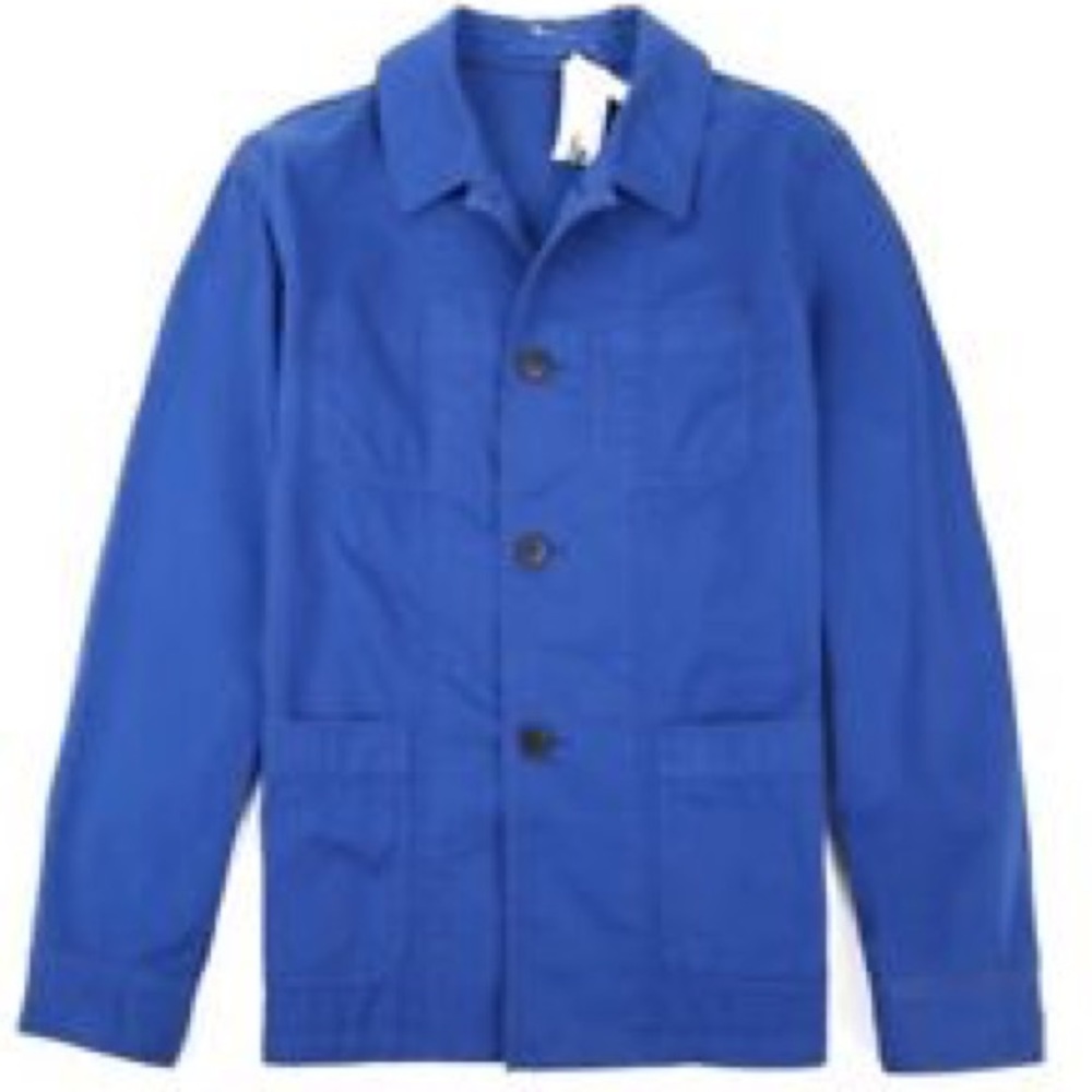 Lacoste Men’s 100% Cotton Blazer in Capitane Blue